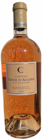 2021 er Ch. Croix d'Allons Rose, AC Bandol (0,75 l)