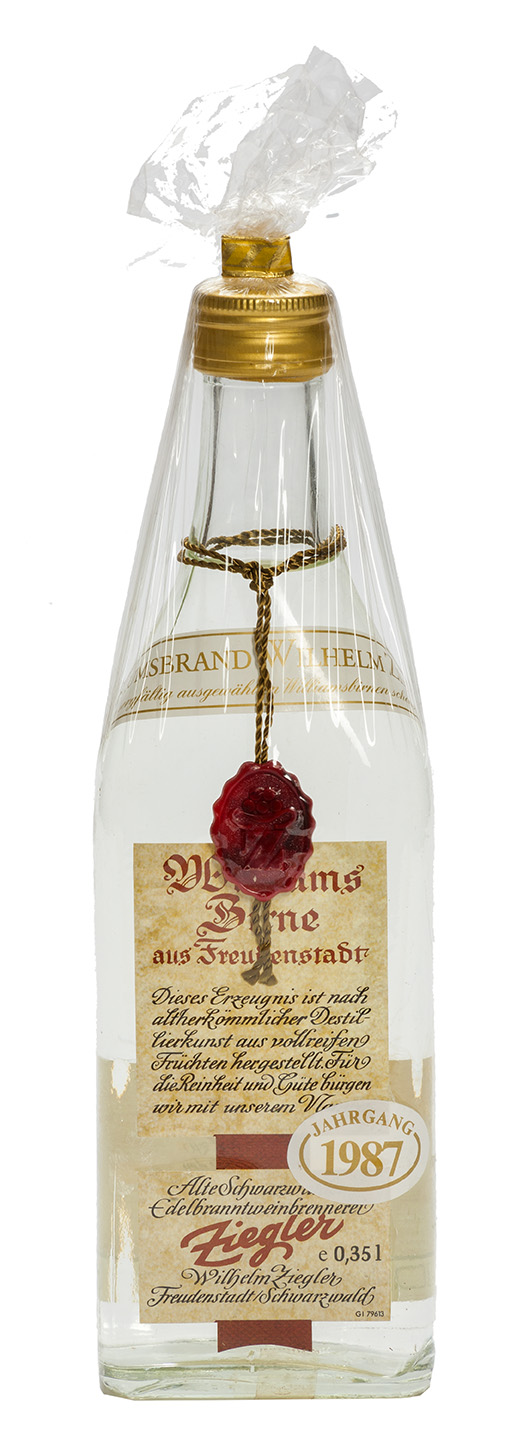 Williams Jubiläumsbrand - Ernte 1987  45% Vol. (0,35 l)