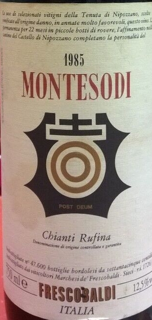 1985 er Montesodi DOC Chianti Rufina Toscana (0,75 l)